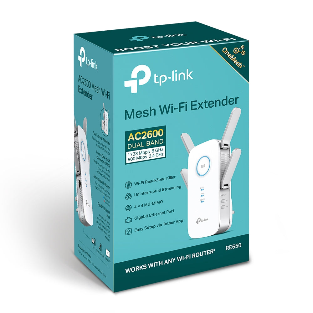 TP-Link AC2600 Wi-Fi Range Extender - RE650 TP-Link AC2600 Wi-Fi Range Extender - RE650